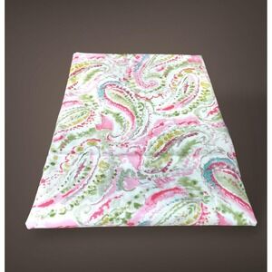 Mill Creek Pink Paisley‎ Upholstery Fabric 4 Yards 1990s Vintage Pink Sage Green